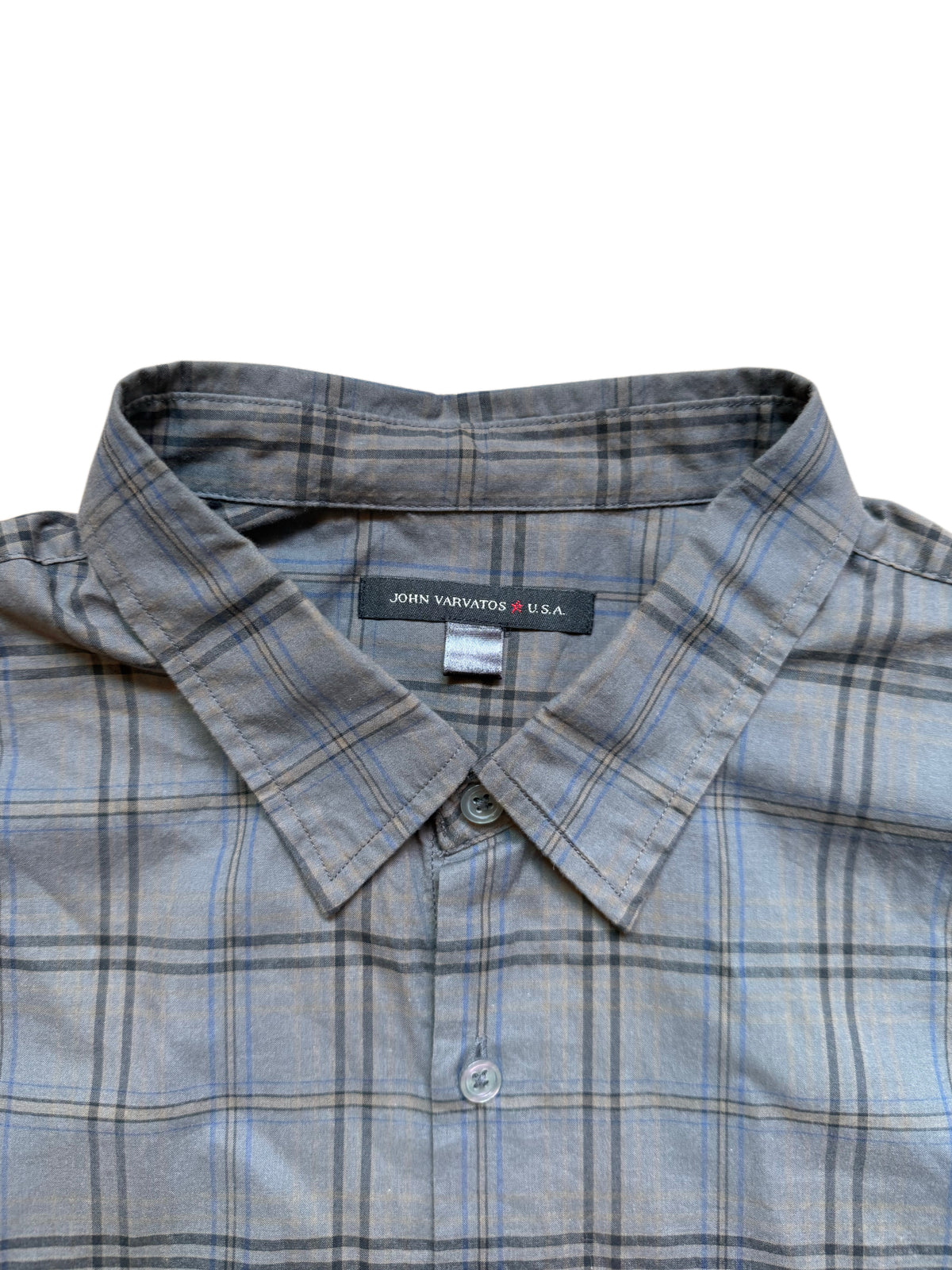 John Varvatos Plaid Button-up Shirt