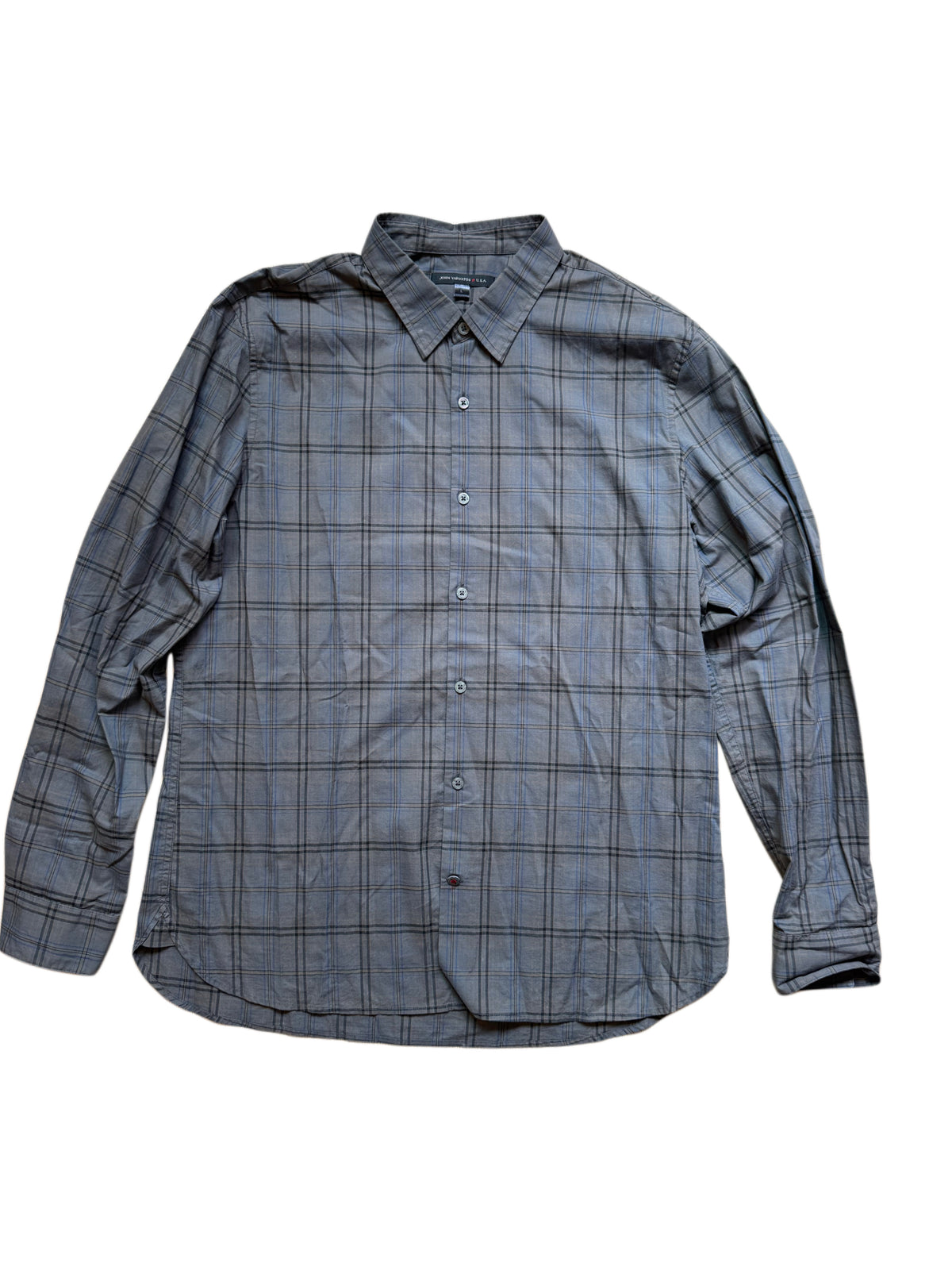 John Varvatos Plaid Button-up Shirt
