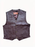 Burgundy Leather Vest