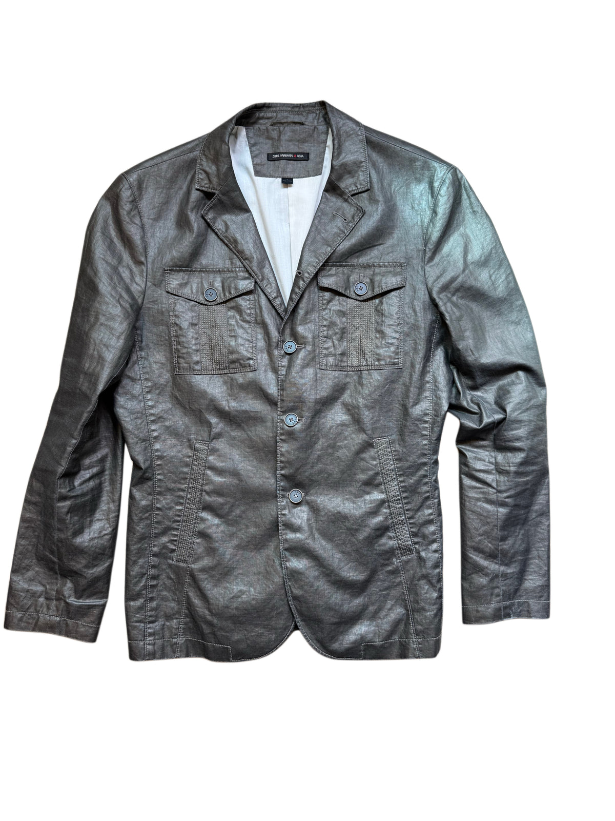 John Varvatos Waxed Blazer