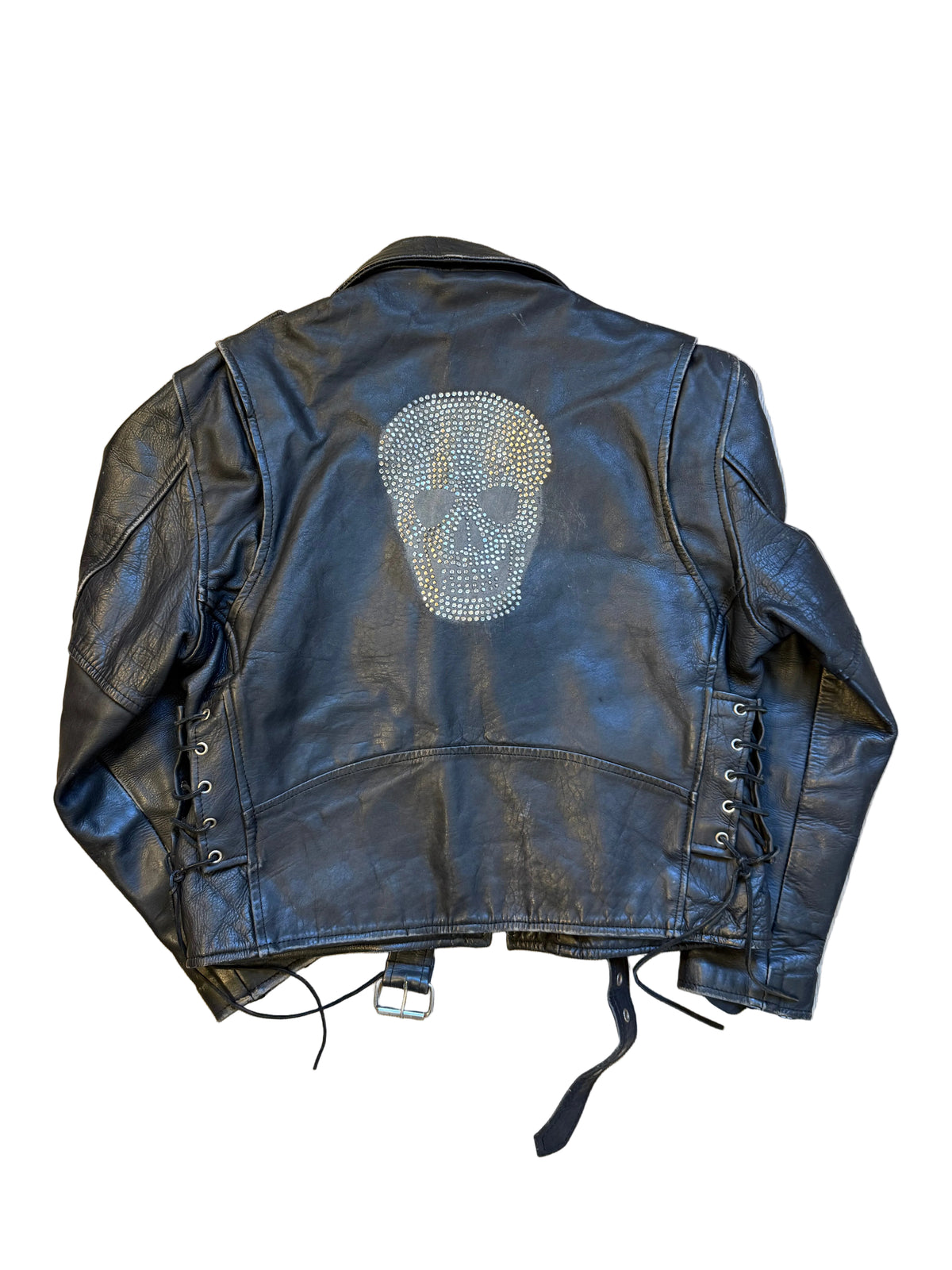 Leather Skull Biker Jacket
