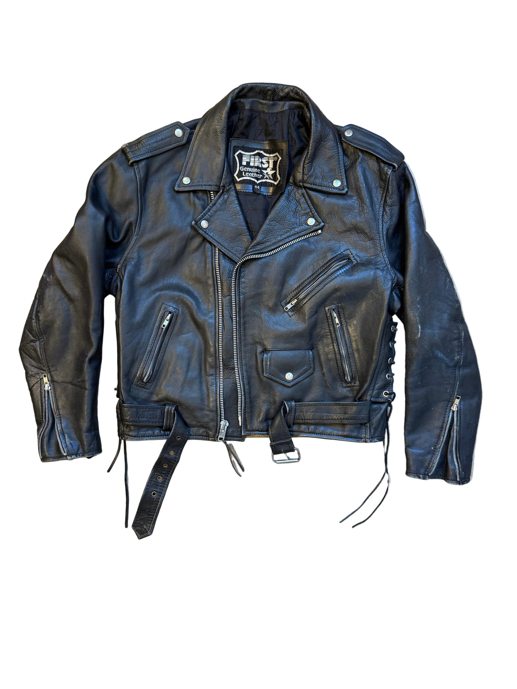 Leather Skull Biker Jacket