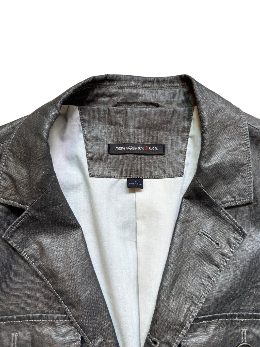 John Varvatos Waxed Blazer
