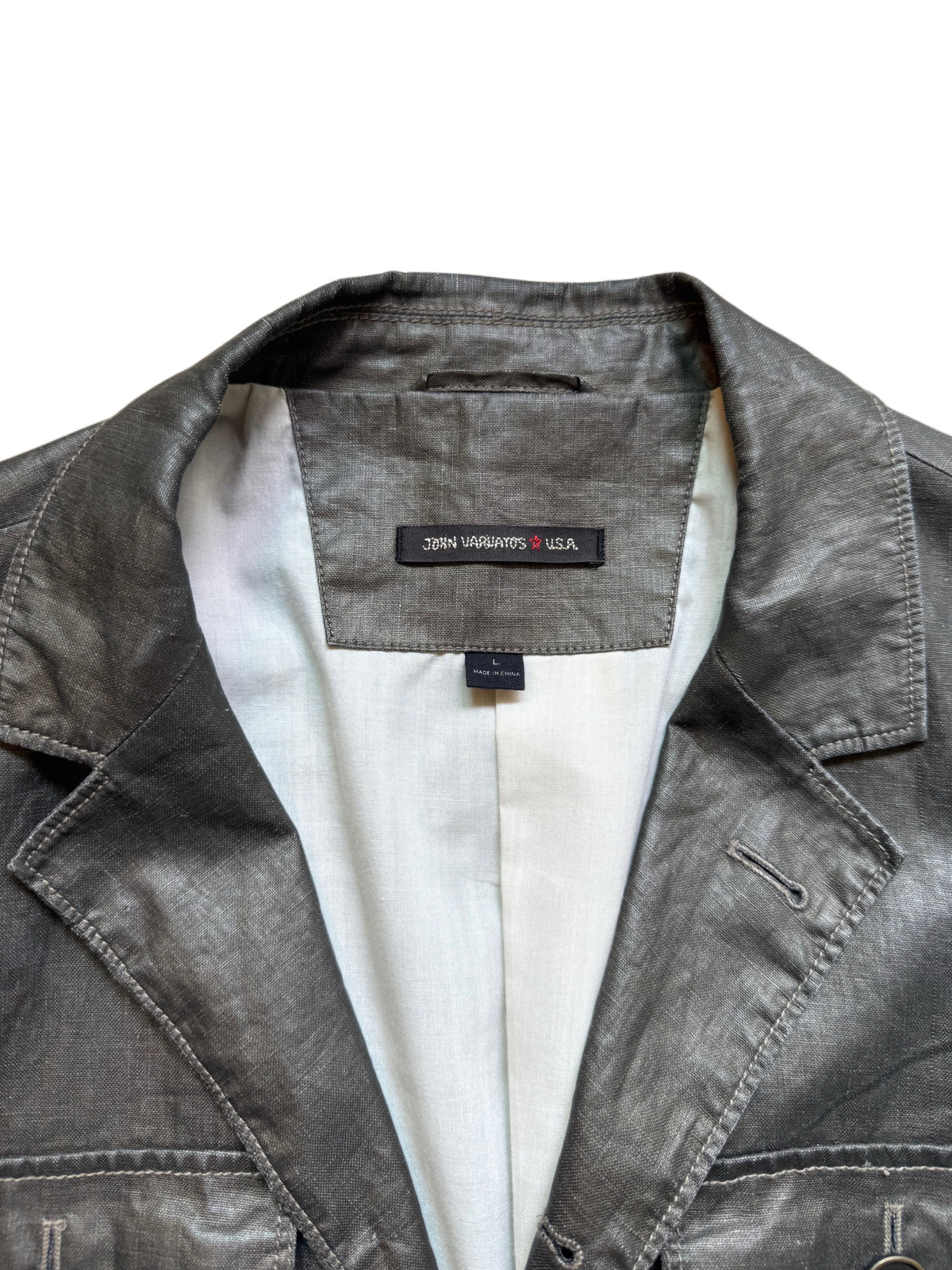 John Varvatos Waxed Blazer